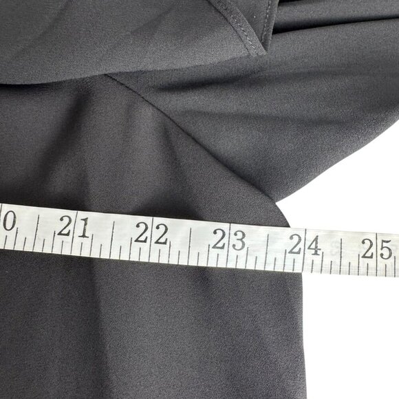 Michael Michael Kors Black Semi Sheer Blouse XL Off Shoulder Ruffle Minimalist - Picture 5 of 9